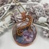 Purple Crazy Lace Agate w/ Beaded accent