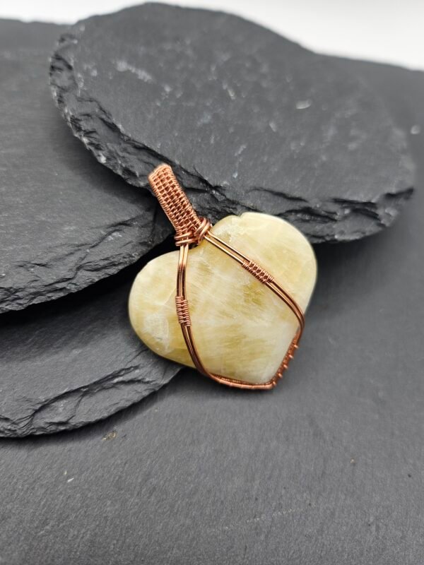 Pineapple Calcite Heart