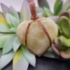 Pineapple Calcite Heart