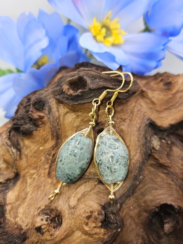 Moss Agate Earrings