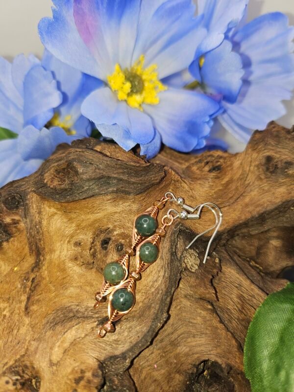 Green Jasper Earrings