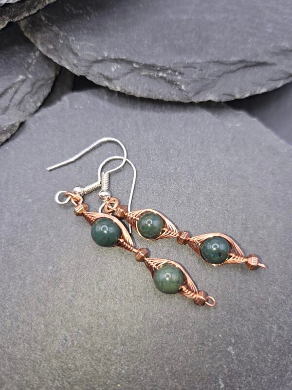 Green Jasper Earrings