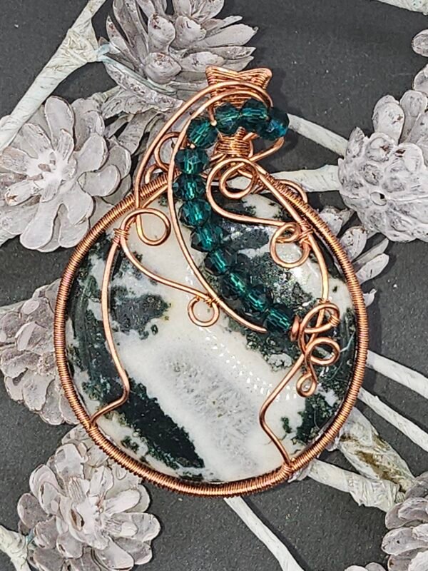 Green Jasper w/ Beaded Accent