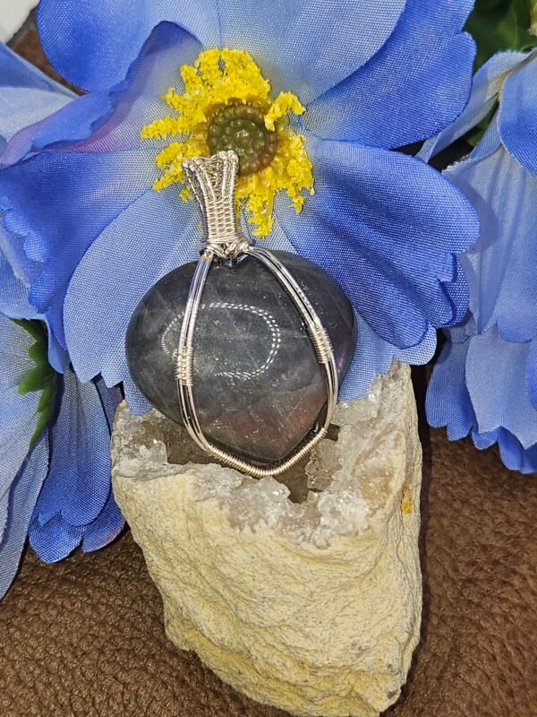 Labradorite Heart