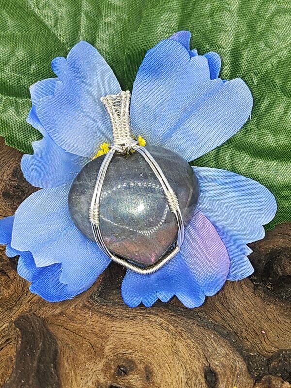 Labradorite Heart
