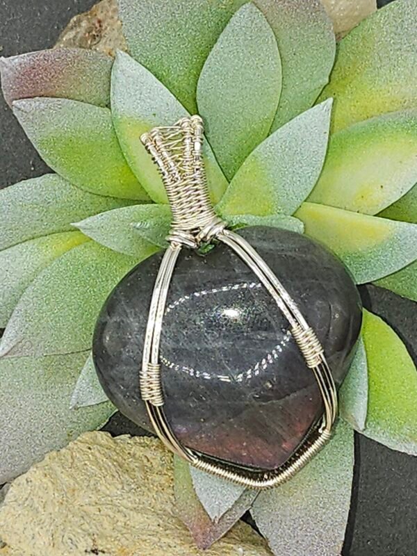 Labradorite Heart