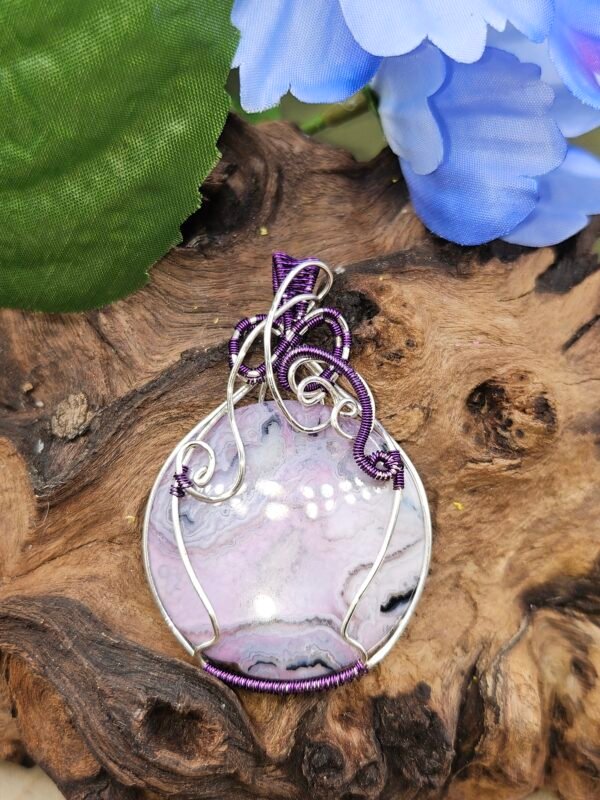 Purple on Purple Crazy Lace Agate