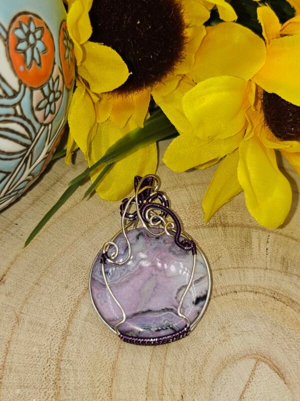 Purple on Purple Crazy Lace Agate