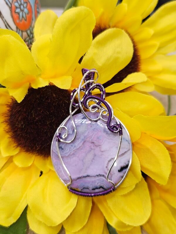 Purple on Purple Crazy Lace Agate