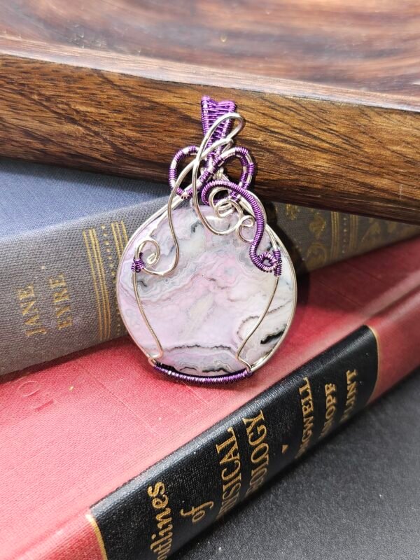 Purple on Purple Crazy Lace Agate