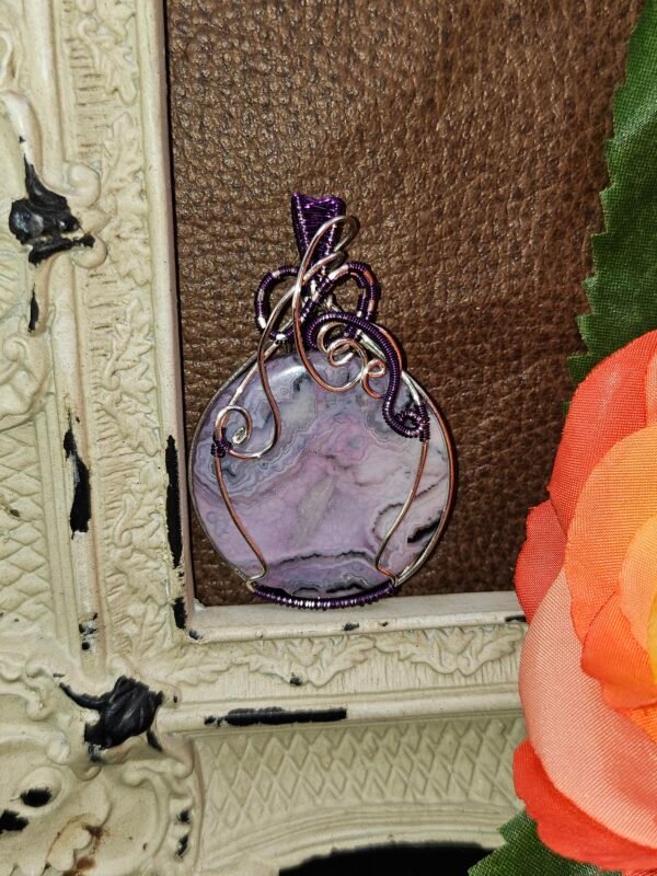 Purple on Purple Crazy Lace Agate