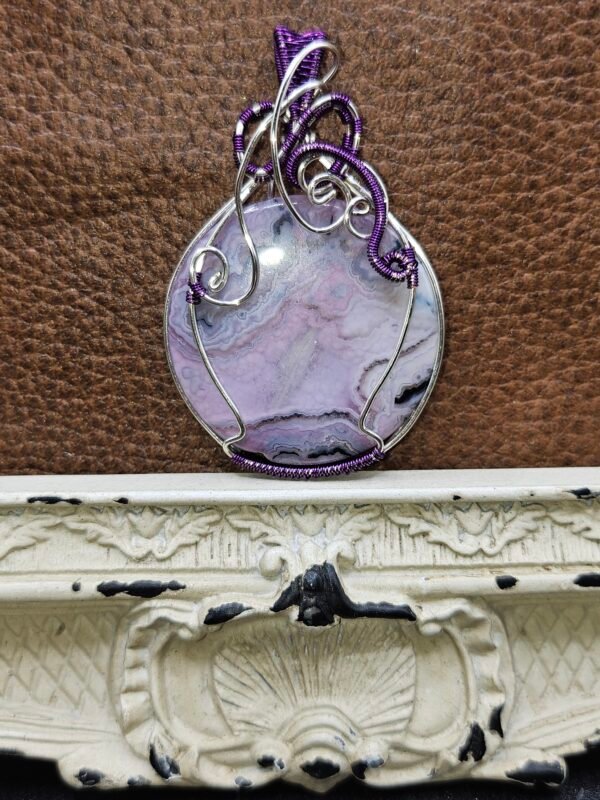 Purple on Purple Crazy Lace Agate