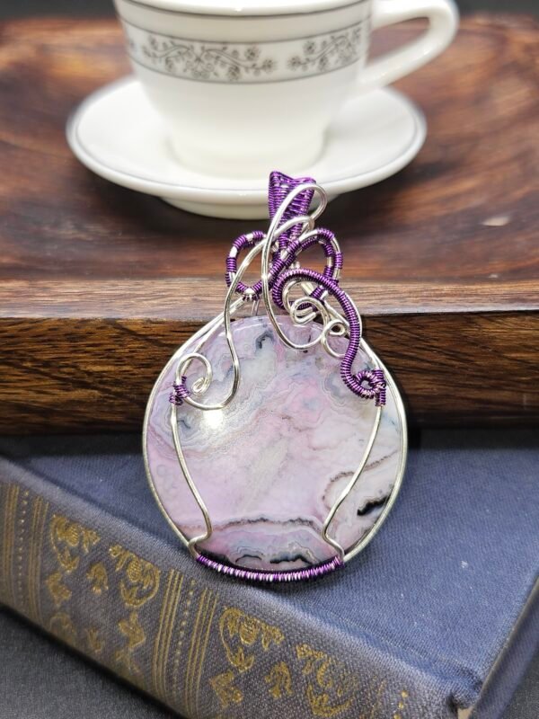 Purple on Purple Crazy Lace Agate