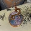 Purple Crazy Lace Agate w/ Beaded accent