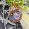 Purple Crazy Lace Agate w/ Beaded accent