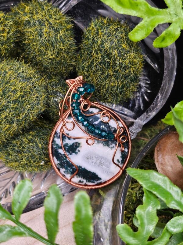Green Jasper w/ Beaded Accent