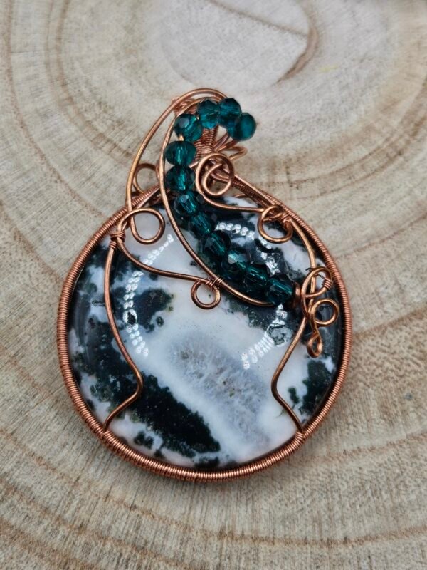 Green Jasper w/ Beaded Accent