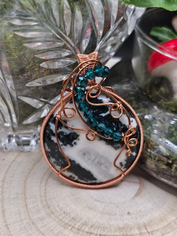 Green Jasper w/ Beaded Accent