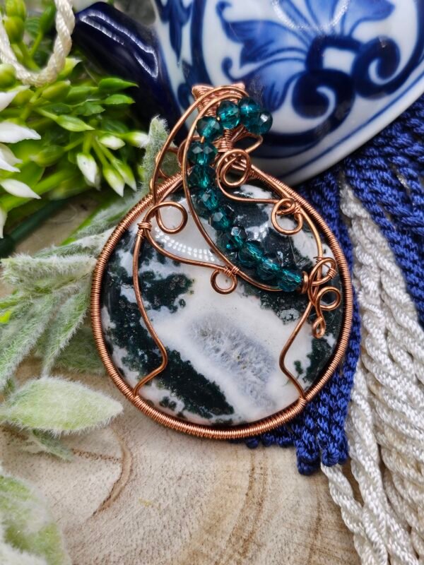 Green Jasper w/ Beaded Accent