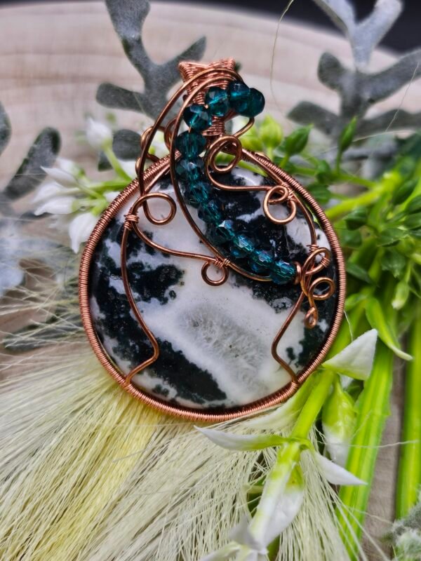 Green Jasper w/ Beaded Accent