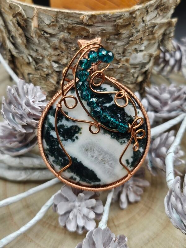 Green Jasper w/ Beaded Accent