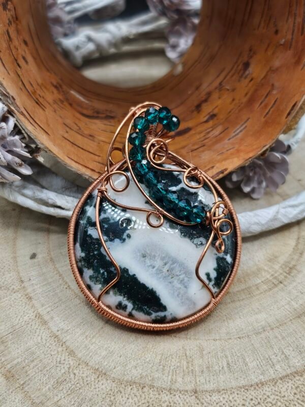 Green Jasper w/ Beaded Accent