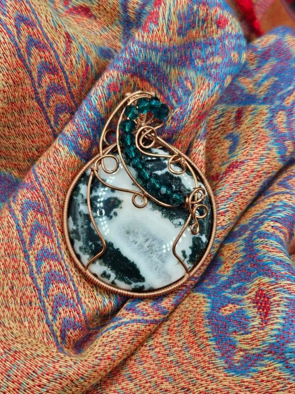 Green Jasper w/ Beaded Accent