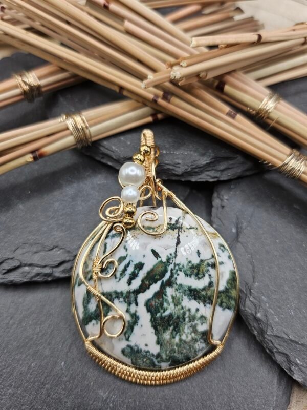 Green and White Jasper