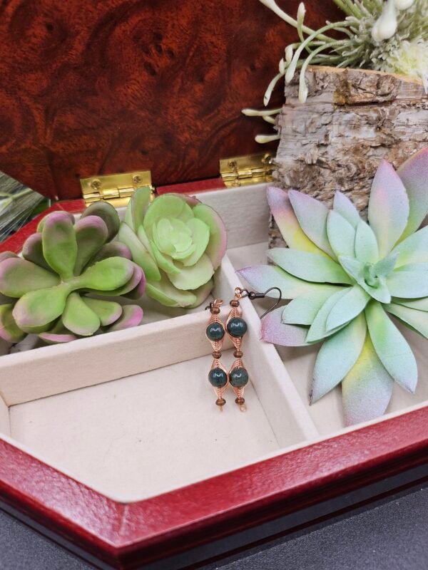 Green Jasper Earrings