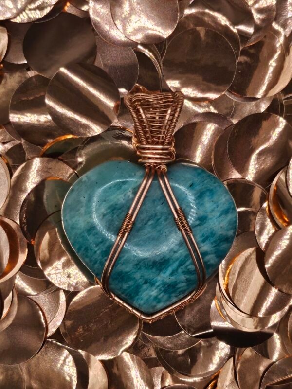 Amazonite Heart