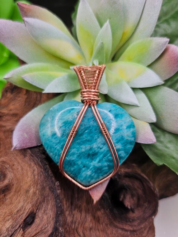 Amazonite Heart