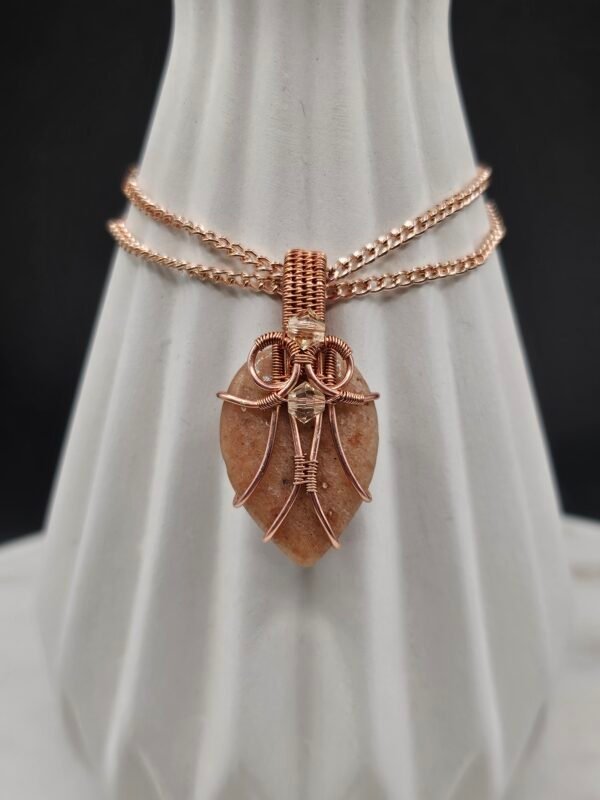 Peach Feldspar Teardrop