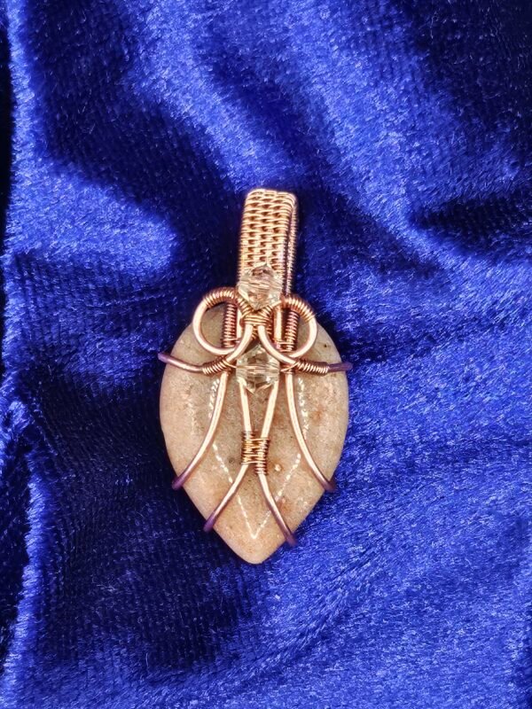 Peach Feldspar Teardrop