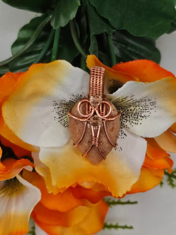 Peach Feldspar Teardrop